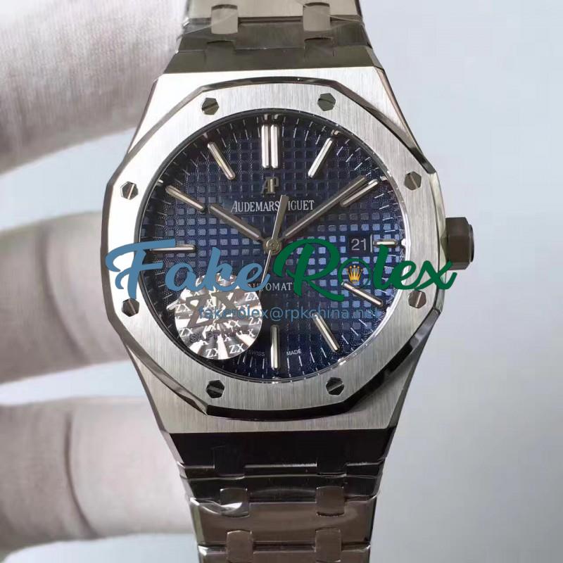 Replica Audemars Piguet Royal Oak 15400 ZX Stainless Steel Blue Dial Swiss 3120