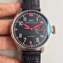 Replica IWC Big Pilot Muhammad Ali 500433 2017 ZF Stainless Steel Black & Red Dial Swiss 51111