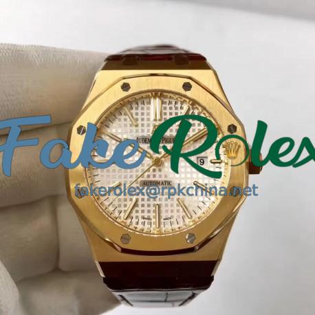 Replica Audemars Piguet Royal Oak 15400 JF Yellow Gold Silver Dial Swiss 3120