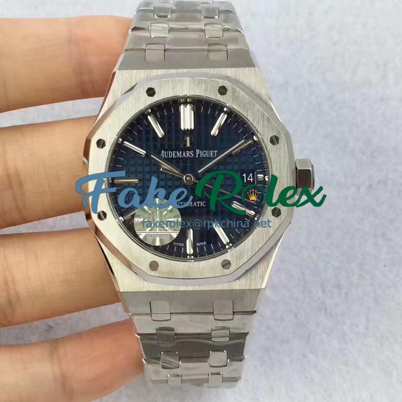 Replica Audemars Piguet Royal Oak 15450 JF Stainless Steel Blue Dial Swiss 3120