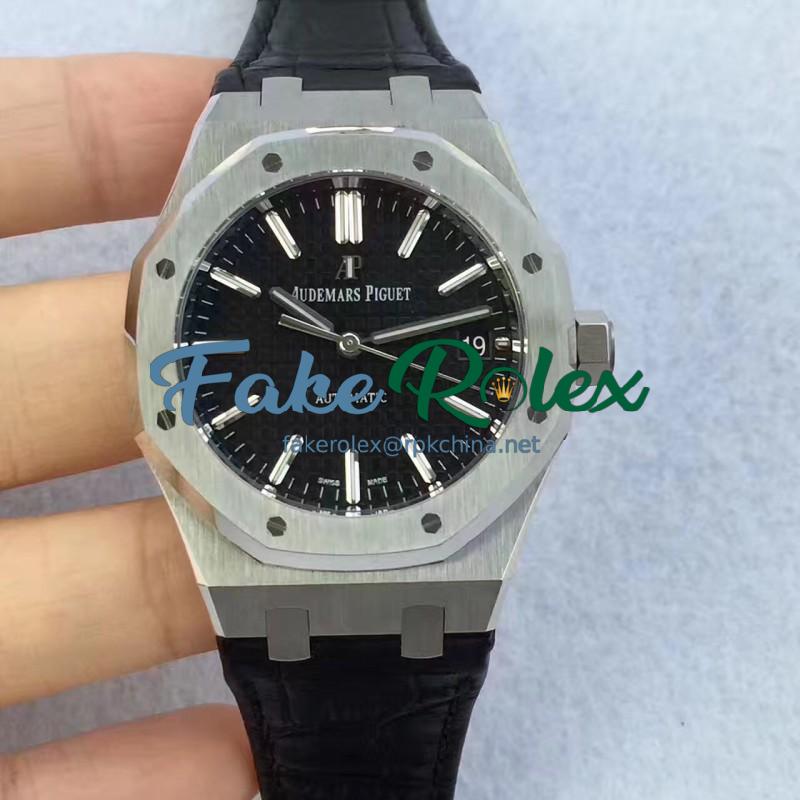 Replica Audemars Piguet Royal Oak 15450 JF Stainless Steel Black Dial Swiss 3120