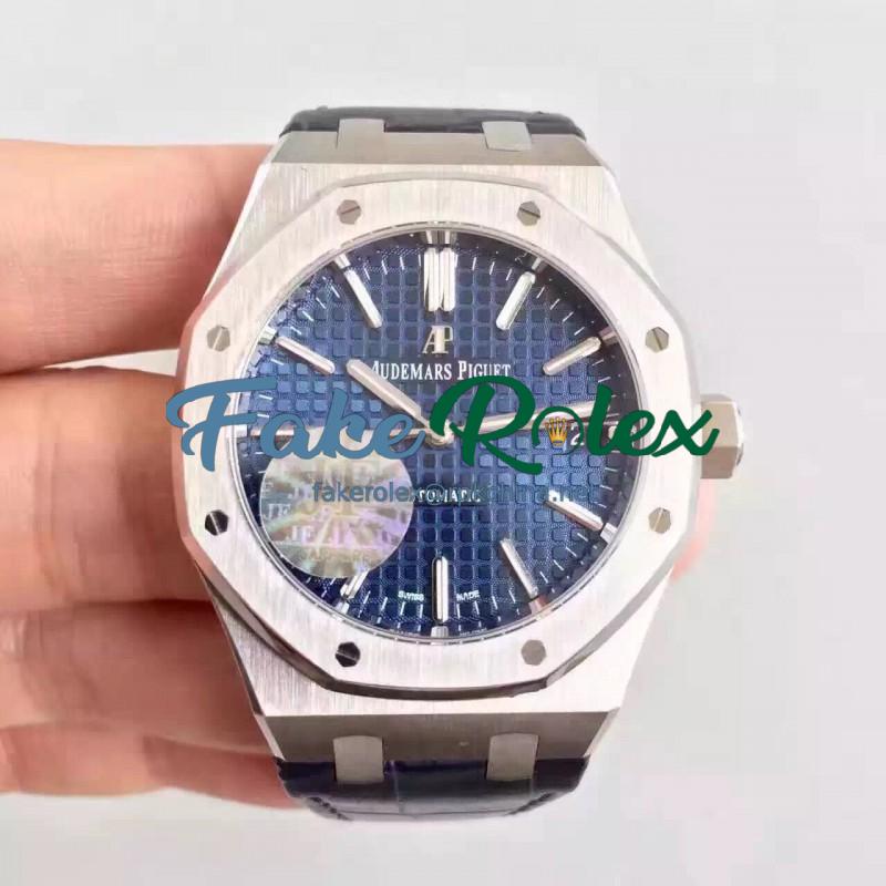 Replica Audemars Piguet Royal Oak 15450 JF Stainless Steel Blue Dial Swiss 3120