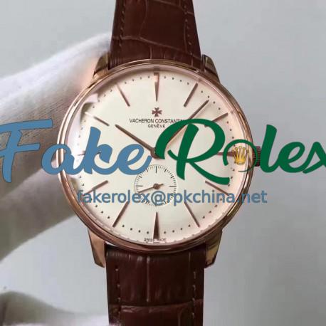 Replica Vacheron Constantin Patrimony 1110U/000R-B085 N Rose Gold White Dial Swiss 4400AS