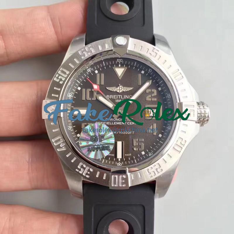 Replica Breitling Avenger II Seawolf A1733110/F563/152S GF Stainless Steel Anthracite Dial Swiss 2836-2