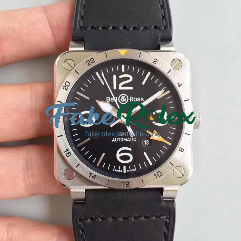 Replica Bell & Ross BR 03-93 GMT ZF Stainless Steel Black Dial M9015