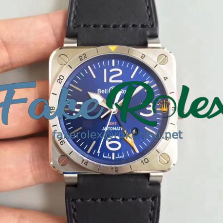 Replica Bell & Ross BR 03-93 GMT ZF Stainless Steel Blue Dial M9015