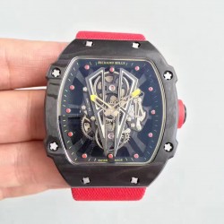 Replica Richard Mille RM27-03 Rafael Nadal KL Forged Carbon Black Skeleton Dial M9015