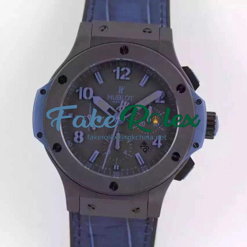 Replica Hublot Big Bang All Black Blue 301.CI.1190.GR.ABB09 HBB V6 Ceramic Black Dial Swiss HUB4100