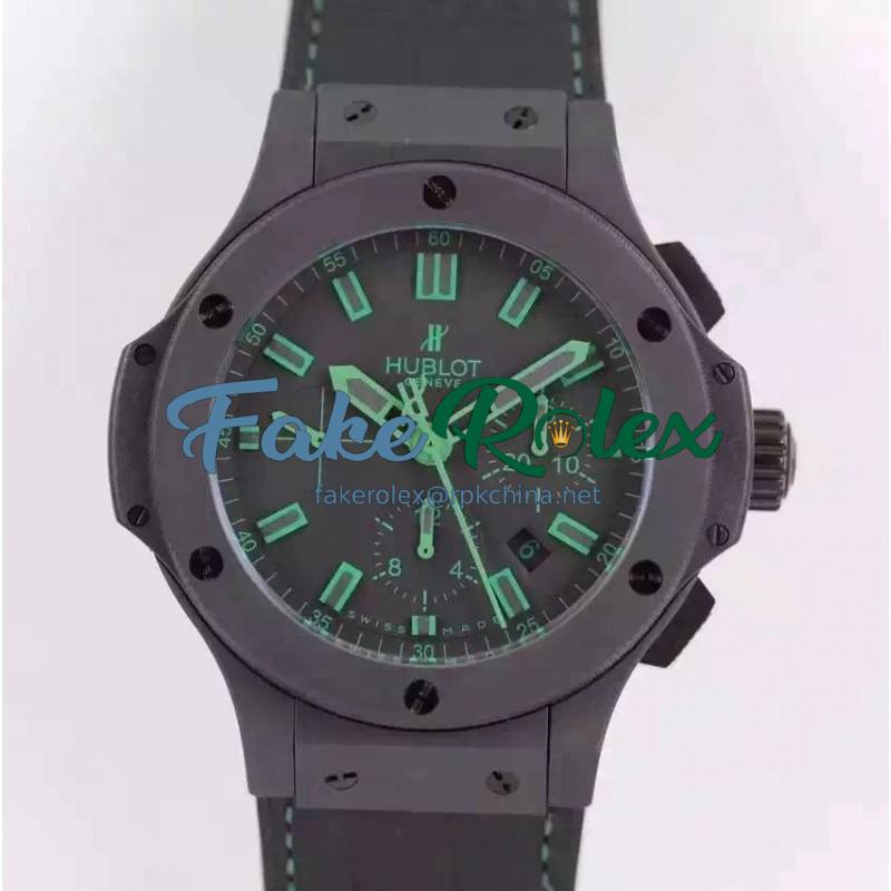 Replica Hublot Big Bang All Black Green 301.CI.1190.GR.ABG11 HBB V6 Ceramic Black Dial Swiss HUB4100