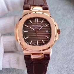 Replica Patek Philippe Nautilus 5711R MK Rose Gold Chocolate Dial Swiss 324SC