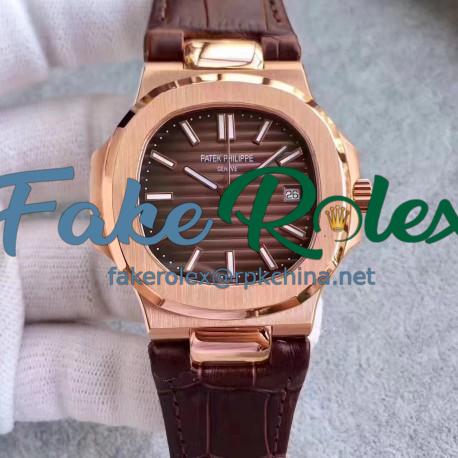 Replica Patek Philippe Nautilus 5711R MK Rose Gold Chocolate Dial Swiss 324SC