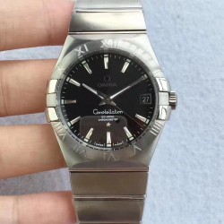 Replica Omega Constellation 123.10.38.21.01.001 38MM SSS Stainless Steel Black Dial Swiss 8500