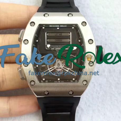 Replica Richard Mille RM69 Erotic Tourbillon KV Titanium Black Dial Swiss Caliber RM69