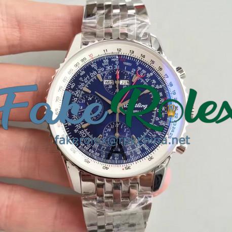 Replica Breitling Navitimer Montbrillant Datora A21330 JF Stainless Steel Blue Dial Swiss 7750