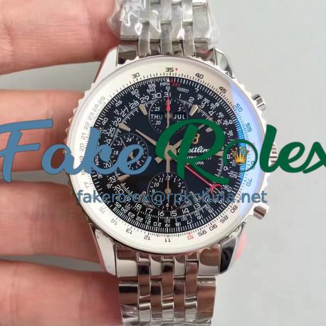 Replica Breitling Navitimer Montbrillant Datora A21330 JF Stainless Steel Black Dial Swiss 7750