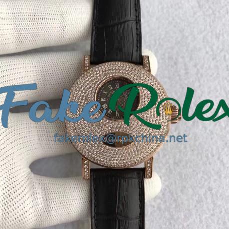 Replica Breguet Classique Complications Tourbillon 1808BR/92/9W6 BM Rose Gold & Diamonds Rose Gold Dial Swiss Tourbillon