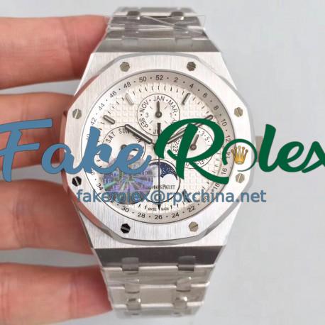 Replica Audemars Piguet Royal Oak Perpetual Calendar 41MM 26574ST.OO.1220ST.01 JF Stainless Steel Silver Dial Swiss 5134