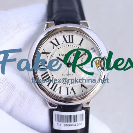 Replica Ballon Bleu De Cartier Ladies 36MM W6900556 V9 Stainless Steel Silver Dial Swiss 2688-2