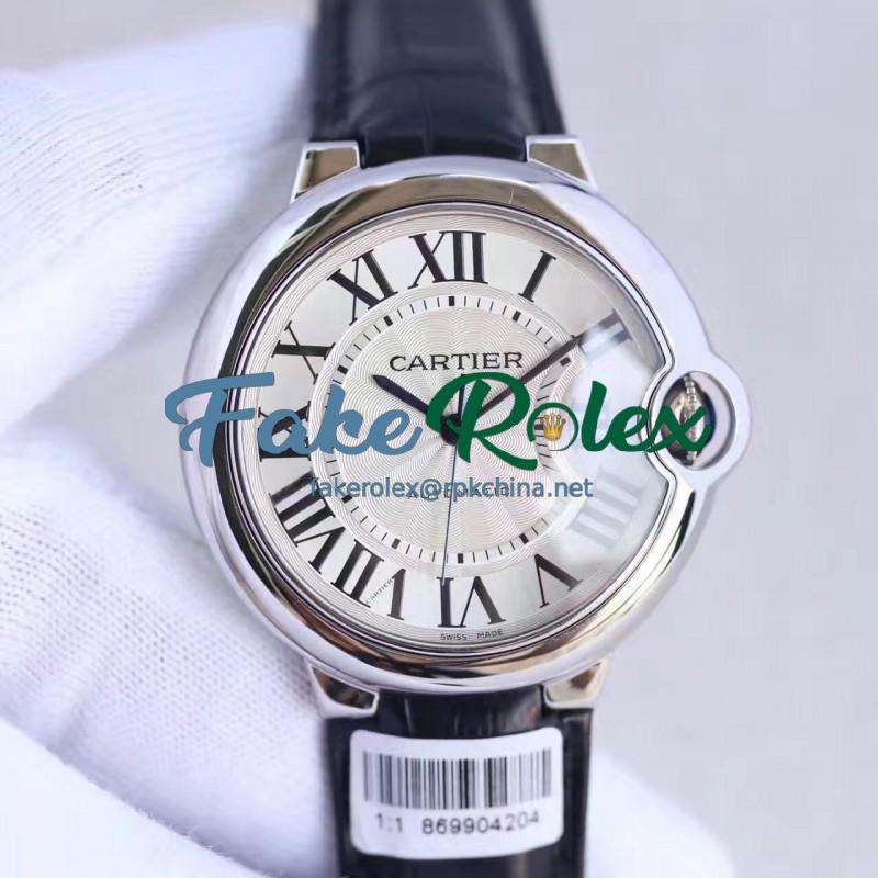 Replica Ballon Bleu De Cartier Ladies 36MM W6900556 V9 Stainless Steel Silver Dial Swiss 2688-2