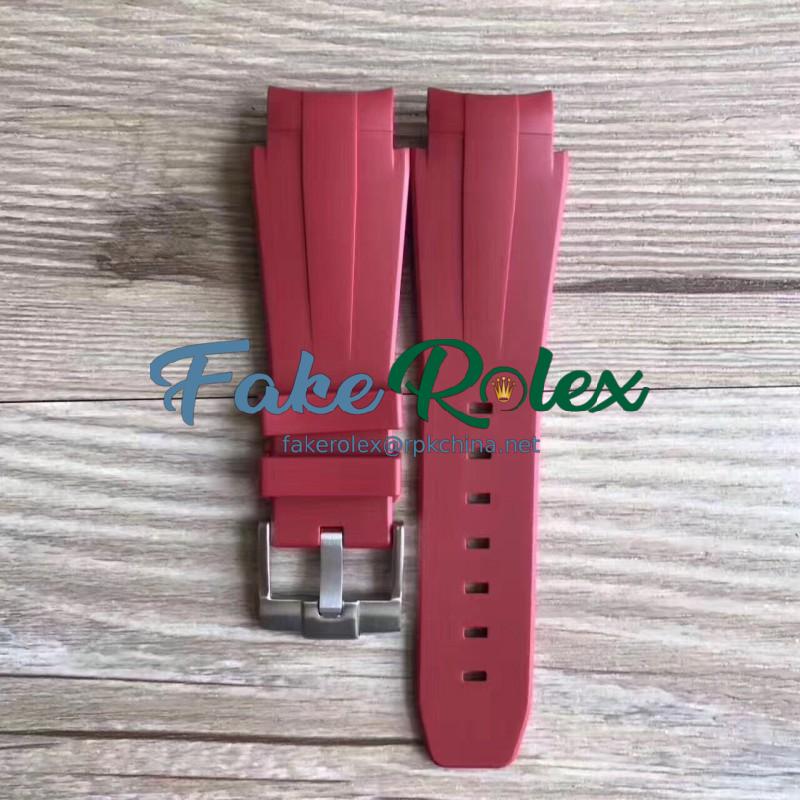 Rolex Red Rubber B Strap for Deepsea