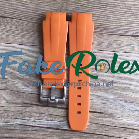 Rolex Orange Rubber B Strap for Deepsea