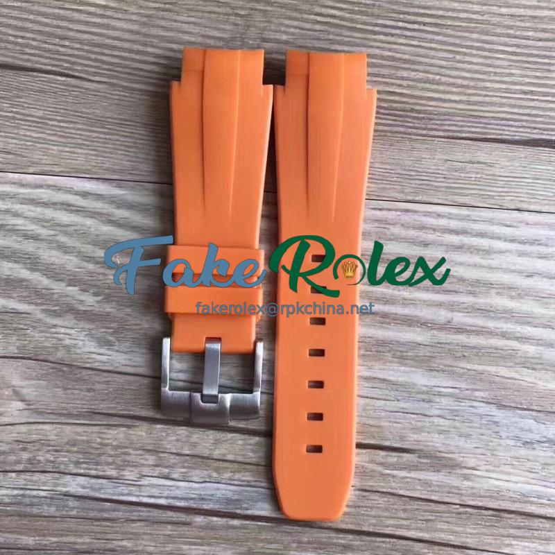 Rolex Orange Rubber B Strap for Deepsea