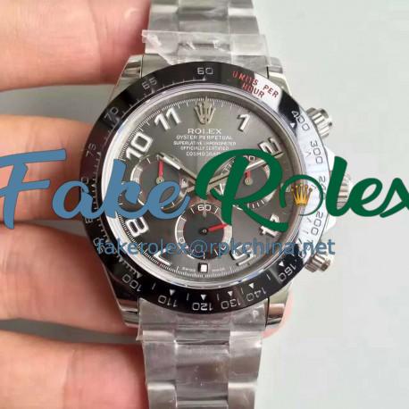 Replica Rolex Daytona Cosmograph 116500LN JH Stainless Steel Anthracite Dial Swiss 4130 Run 6@SEC