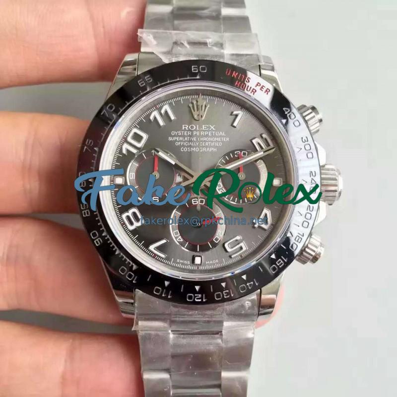 Replica Rolex Daytona Cosmograph 116500LN JH Stainless Steel Anthracite Dial Swiss 4130 Run 6@SEC