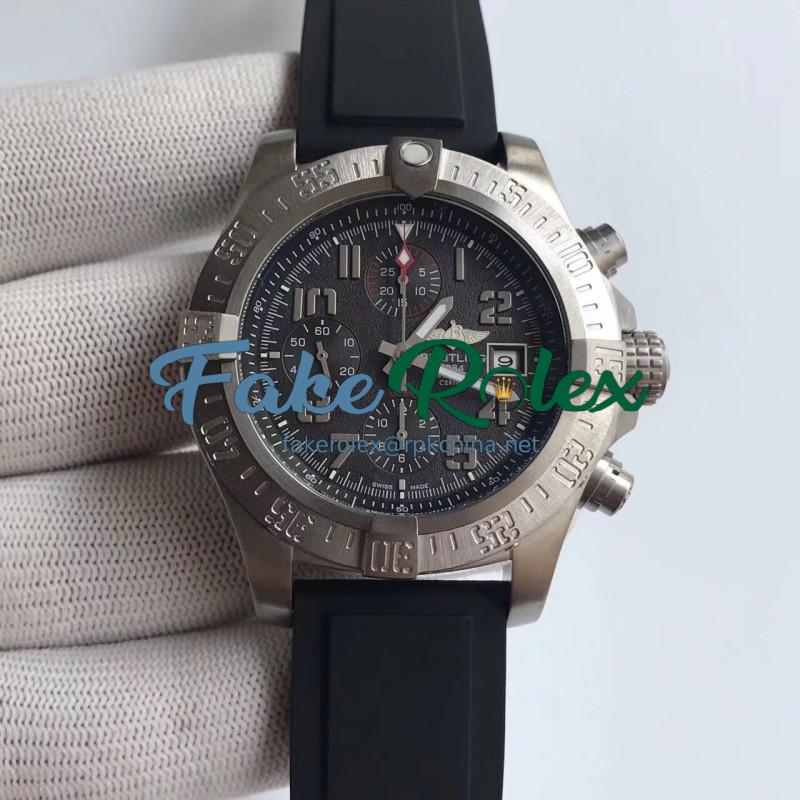 Replica Breitling Super Avenger II A1337111/BC28/155S N Stainless Steel Black Dial Swiss 7750