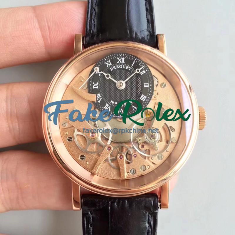 Replica Breguet Tradition 7027 7027BR/R9/9V6 N Rose Gold Rose Gold Skeleton Dial Swiss 507DR1