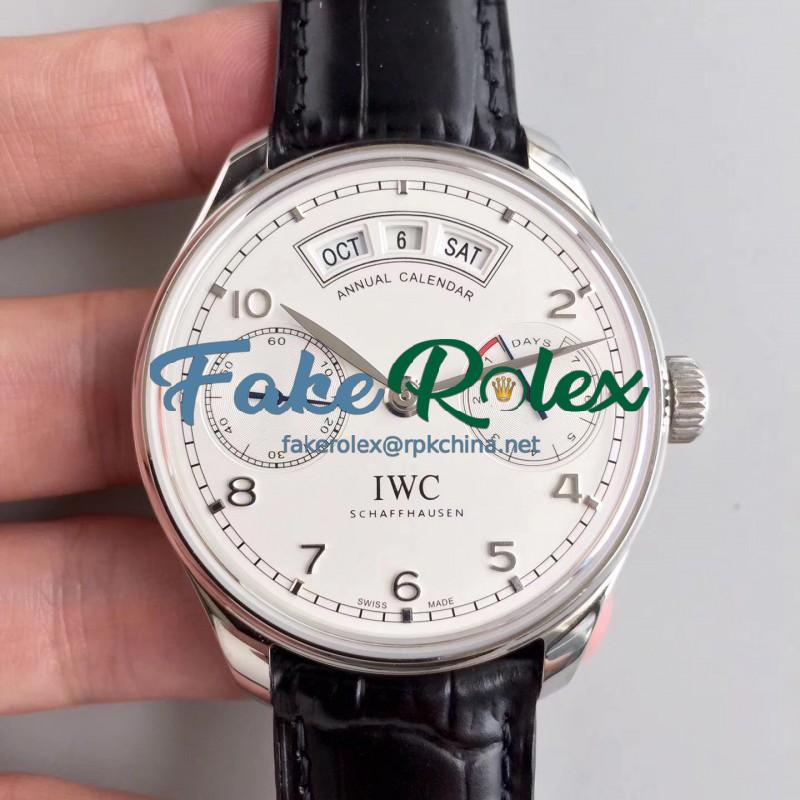 Replica IWC Portugieser Annual Calendar IW503501 YL Stainless Steel White Dial Swiss 52850