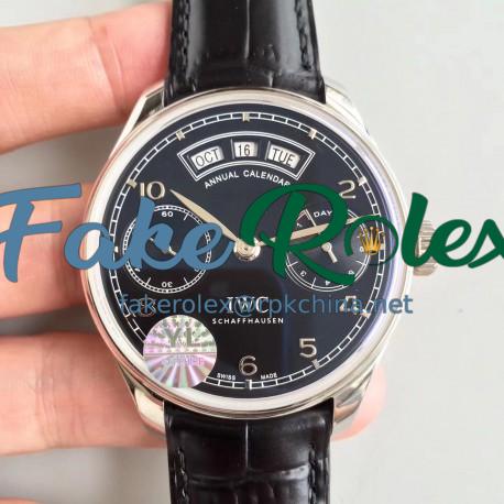 Replica IWC Portugieser Annual Calendar IW503502 YL Stainless Steel Black Dial Swiss 52850