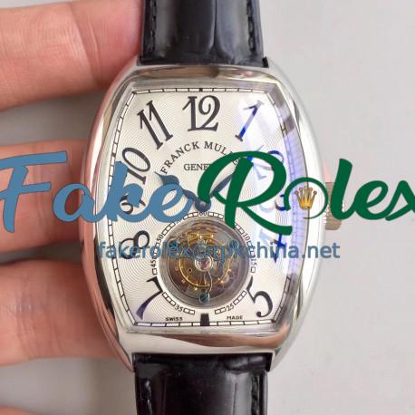 Replica Franck Muller Cintree Curvex Imperial Tourbillon 8880 T LH Stainless Steel White Dial Swiss Tourbillon