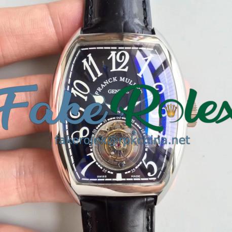 Replica Franck Muller Cintree Curvex Imperial Tourbillon 8880 T LH Stainless Steel Black Dial Swiss Tourbillon