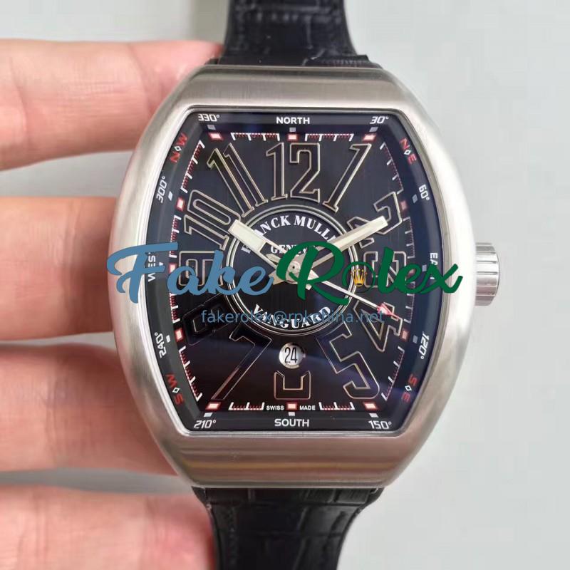 Replica Franck Muller Vanguard V45 LE Titanium Black Dial Swiss 2824-2