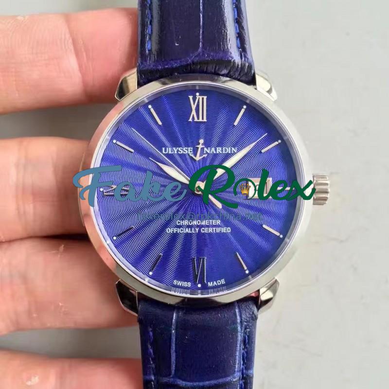 Replica Ulysse Nardin San Marco Classico 8153-111-2-E3 FK Stainless Steel Blue Dial Swiss UN-815