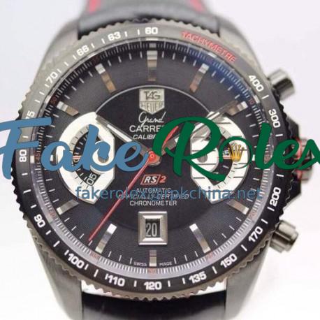 Replica Tag Heuer Grand Carrera Calibre 17 RS2 Titanium Black Dial Swiss 7750