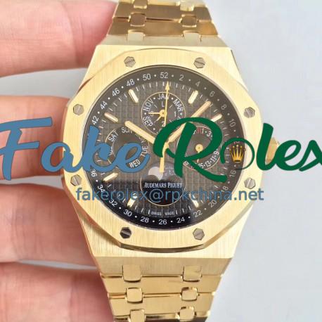 Replica Audemars Piguet Royal Oak Perpetual Calendar 41MM 26574BA.OO.1220BA.01 BF Yellow Gold Black Dial Swiss 5134