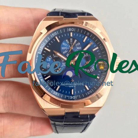 Replica Vacheron Constantin Overseas Ultra Thin Perpetual Calendar 4300V/120G-B102 BF Rose Gold Blue Dial Swiss 1120 QP