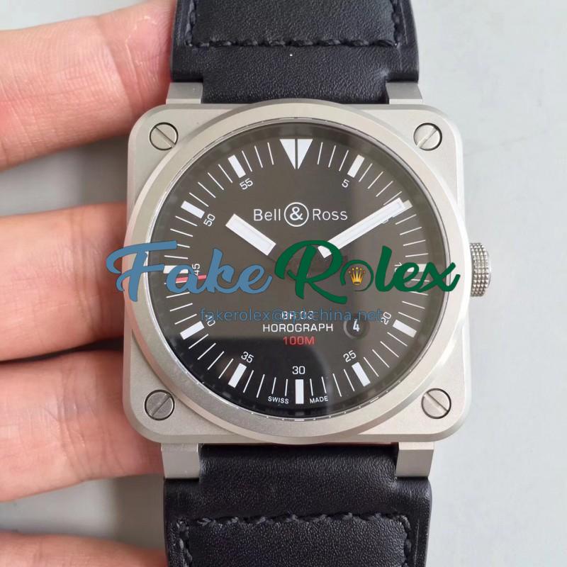 Replica Bell & Ross BR 03-92 Horolum Limited Edition BR Stainless Steel Black Dial M9015