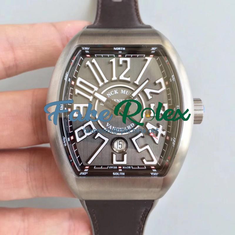 Replica Franck Muller Vanguard V45 TF Titanium Anthracite Dial Swiss 2892-2