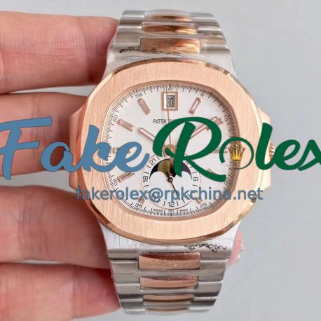 Replica Patek Philippe Nautilus 5726/1A-001 N Rose Gold & Stainless Steel White Dial Swiss 324 S QA LU 24H/303