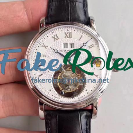 Replica Patek Philippe Grand Complication Tourbillon N Stainless Steel White Dial Swiss Tourbillon