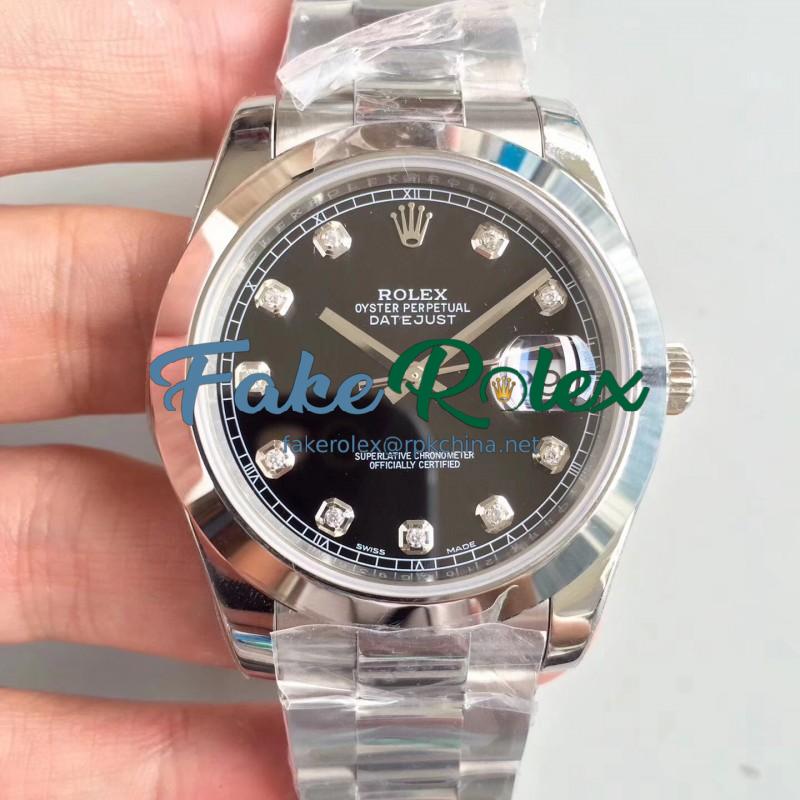 Replica Rolex Datejust II 126300 41MM N Stainless Steel Black Dial Swiss 3235