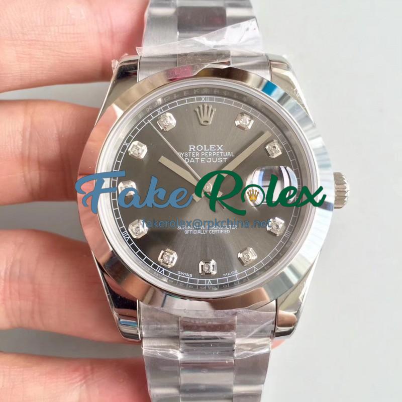 Replica Rolex Datejust II 126300 41MM N Stainless Steel Anthracite Dial Swiss 3235