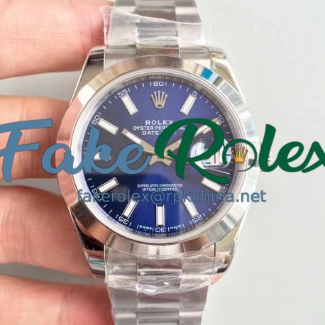 Replica Rolex Datejust II 126300 41MM N Stainless Steel Blue Dial Swiss 3235