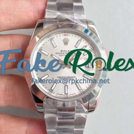 Replica Rolex Datejust II 126300 41MM N Stainless Steel Rhodium Dial Swiss 3235