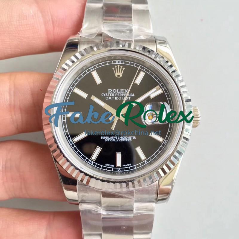 Replica Rolex Datejust II 126334 41MM N Stainless Steel Black Dial Swiss 3235