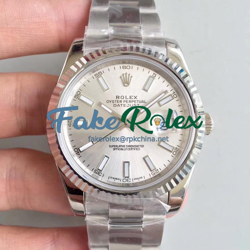 Replica Rolex Datejust II 126334 41MM N Stainless Steel Rhodium Dial Swiss 3235