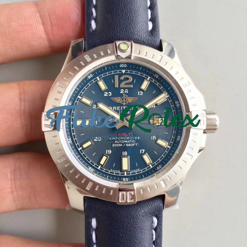 Replica Breitling Colt Automatic 44MM A7438811/C907-105X GF Stainless Steel Blue Dial Swiss 2824-2